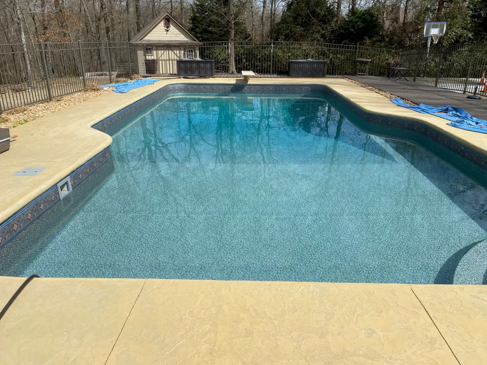 Slate Medallion installation 3