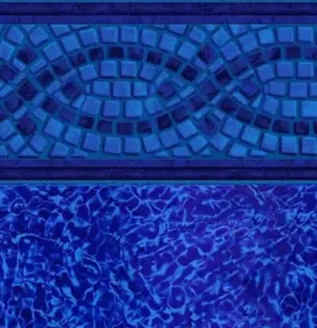 Mosaic Wave pool liner pattern