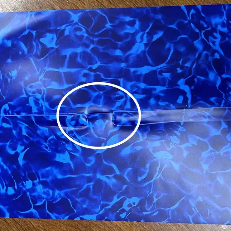 Seam separation example