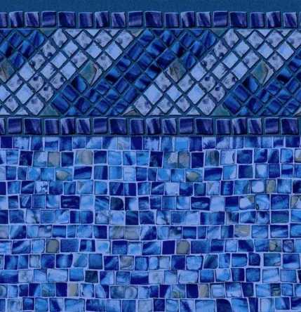 rendering of in-ground pool liner pattern, Amelia Cobalt