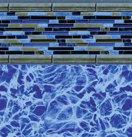 rendering of in-ground pool liner pattern, Mountain Blue
