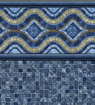 rendering of in-ground pool liner pattern, Renegade Mosaic