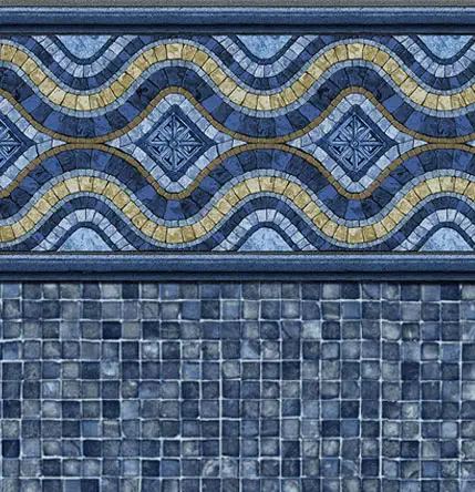 rendering of in-ground pool liner pattern, Renegade Mosaic