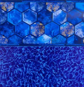 rendering of in-ground pool liner pattern, Santorini