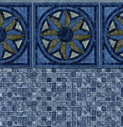 rendering of in-ground pool liner pattern, Venice Mosaic