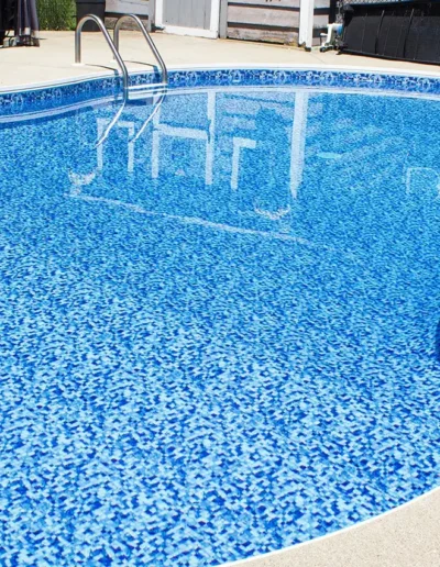 full view of a pool with the Disco pattern