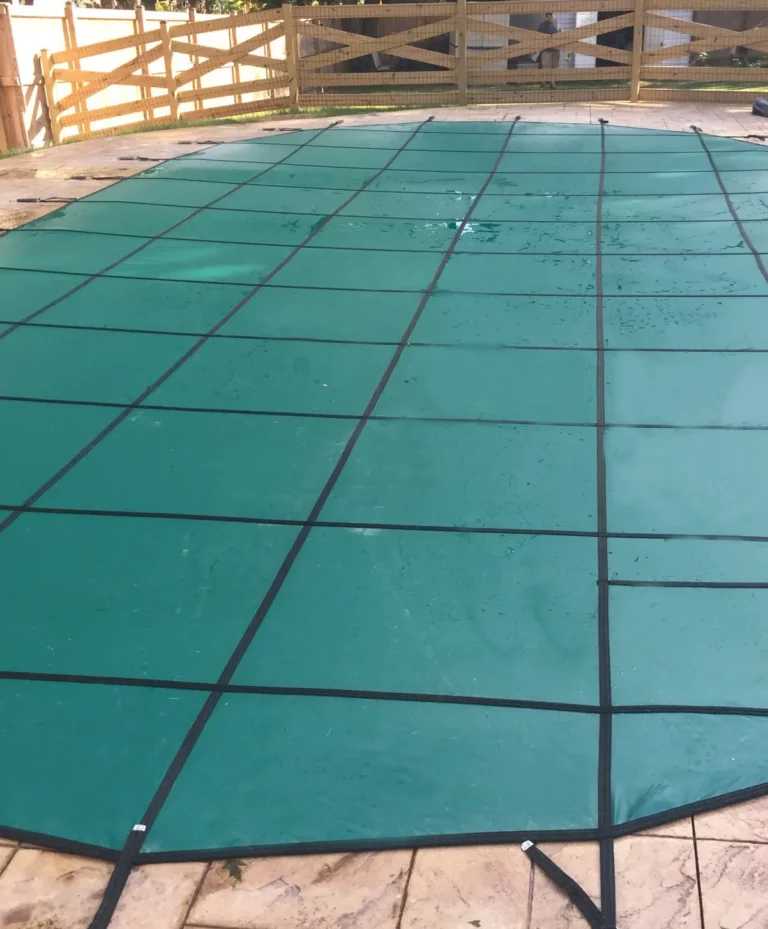 Green Freeform Pool Cover