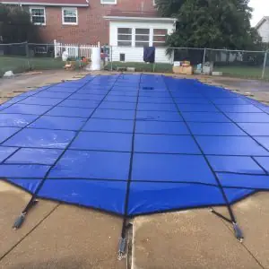 Blue Freeform Pool Cover