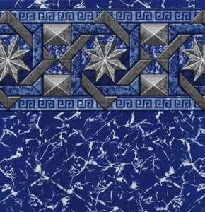 rendering of in-ground pool liner pattern, Evening Star