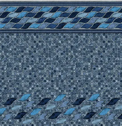 rendering of in-ground pool liner pattern, Mountain Mosaic