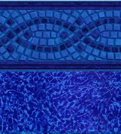 rendering of in-ground pool liner pattern, Mosaic Wave