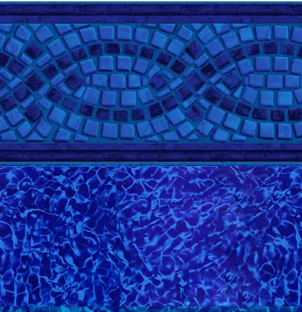 rendering of in-ground pool liner pattern, Mosaic Wave