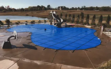 Blue Pool Cover Inspiration