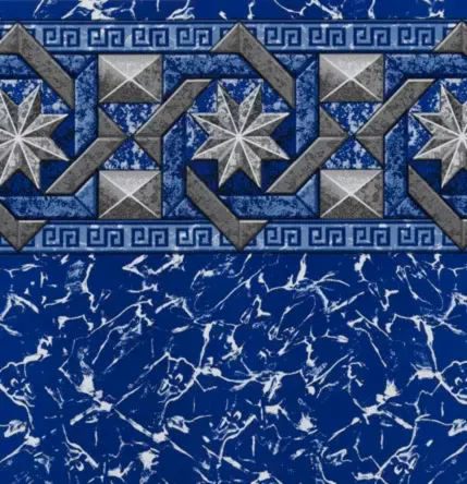 rendering of in-ground pool liner pattern, Evening Star