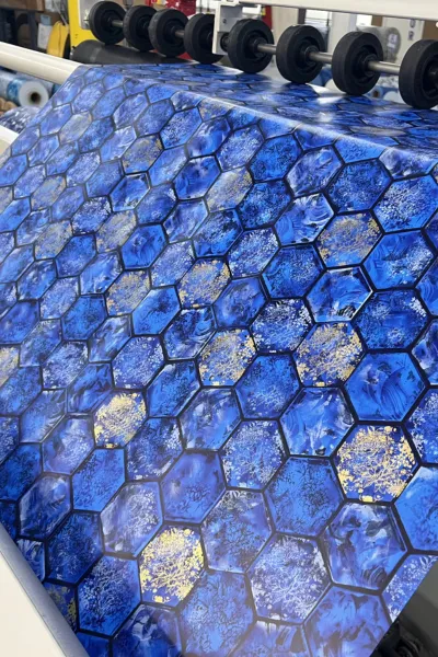pattern-rolling Dogs on a Pool Float in an above ground pool
