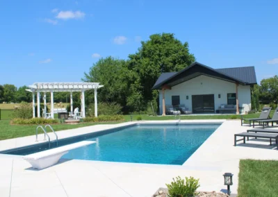 slate mosaic liner in water