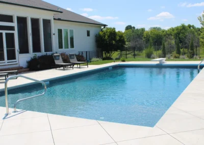 slate mosaic liner in water